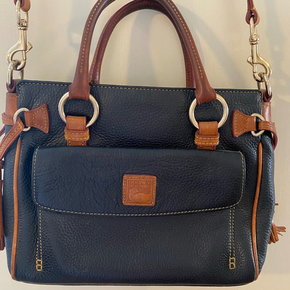 Donney and Bourke black leather handbag